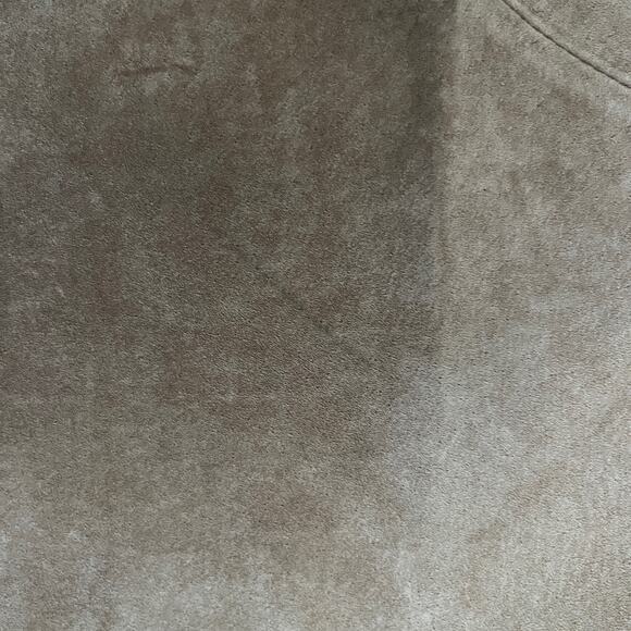 Vintage Margaret Godfrey Floral Embroidered Tan Genuine Suede Pants Size 12 - Picture 16 of 16